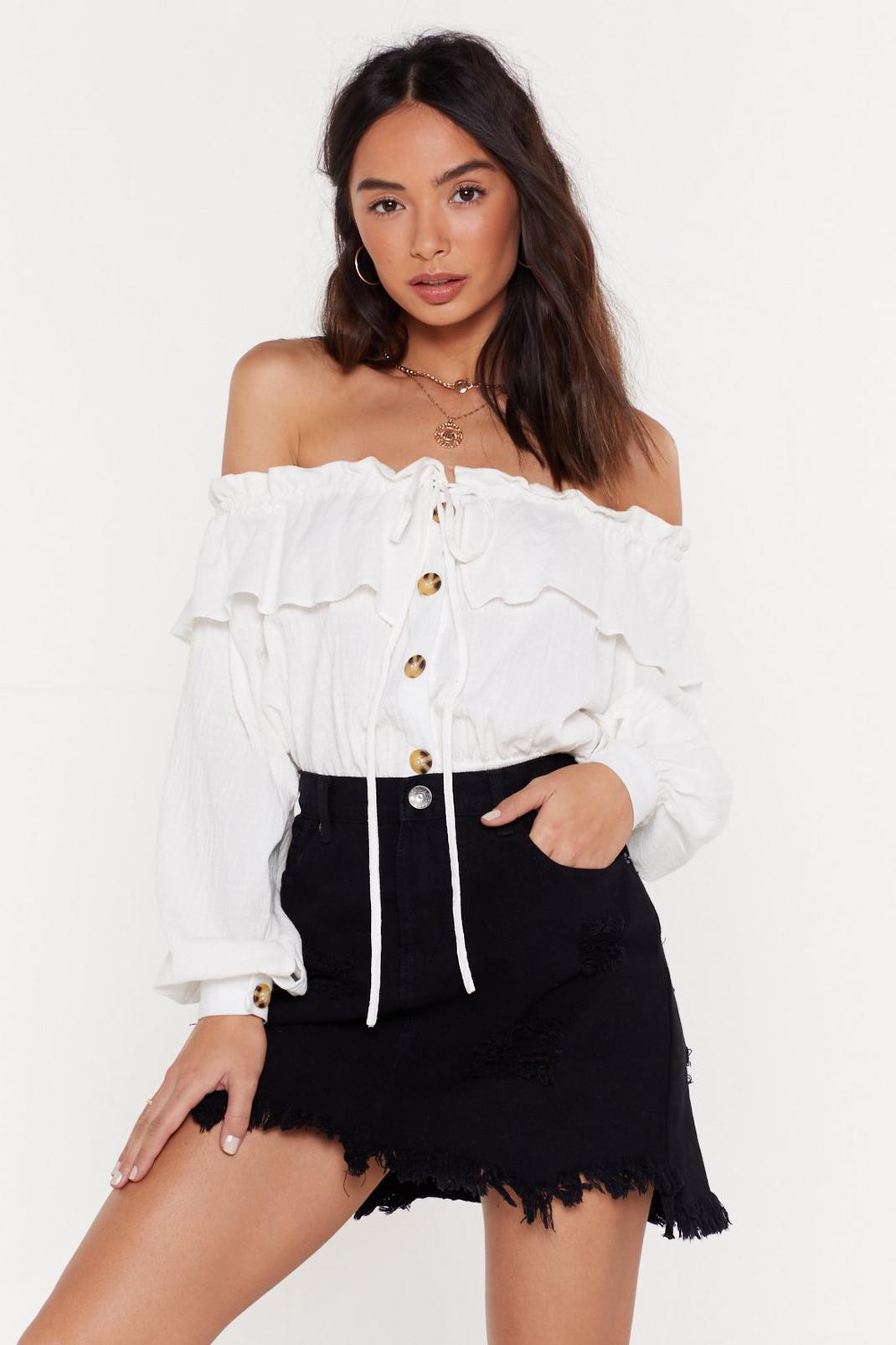 Such a Frill Ruffle Off-the-Shoulder Top image number 1