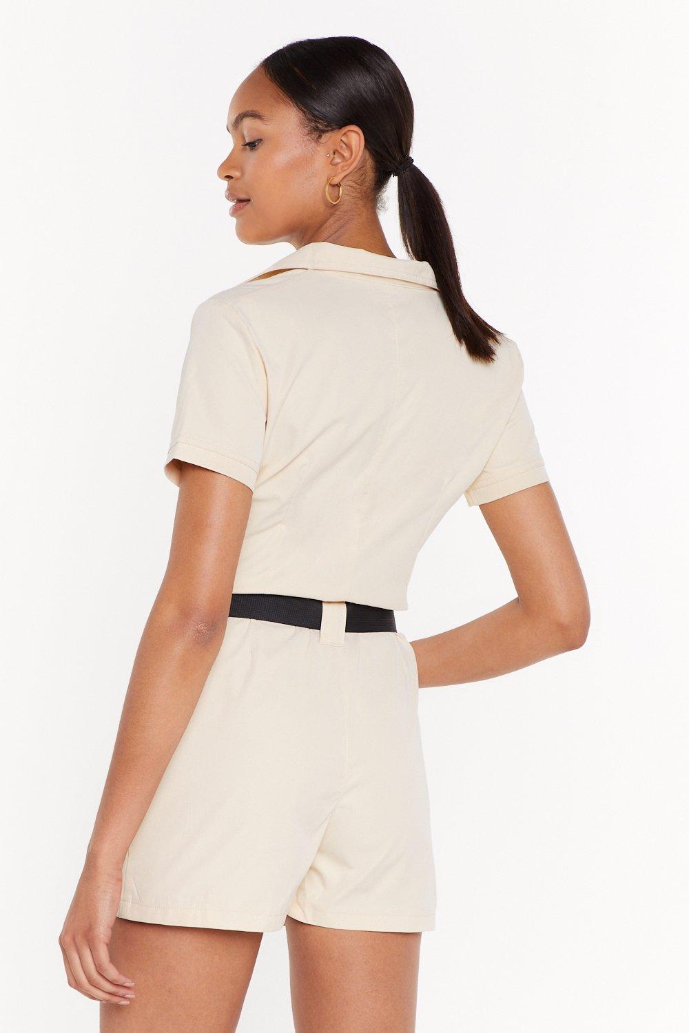 Belted utility hot sale playsuit