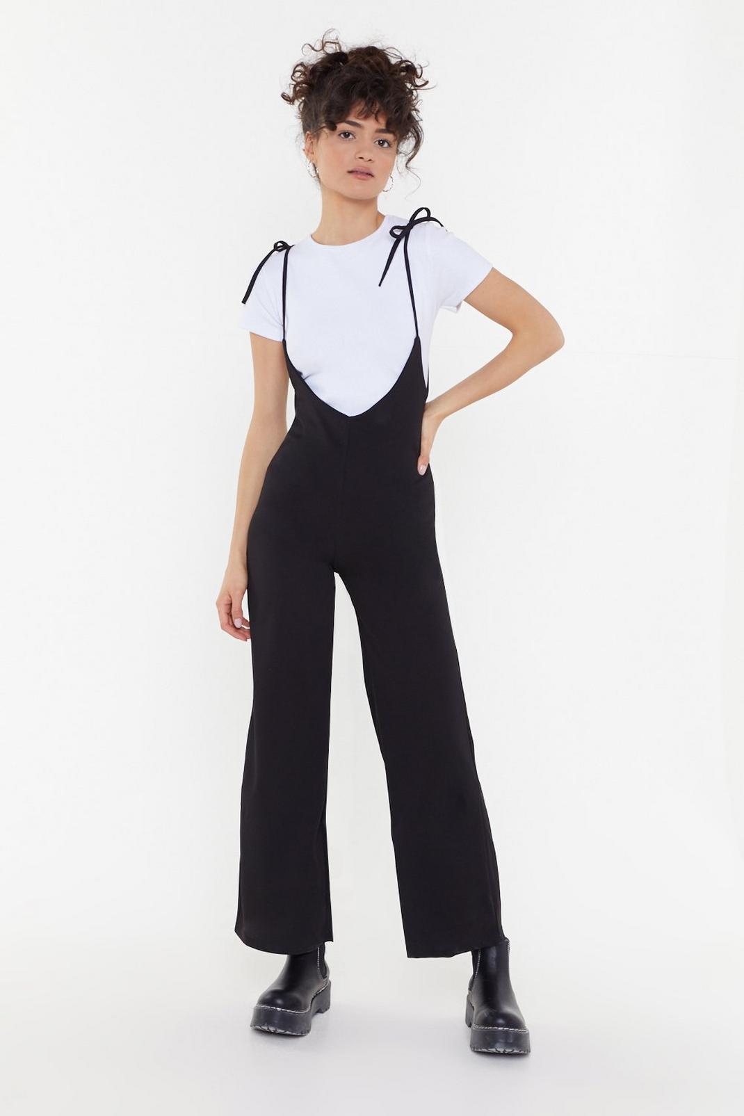 Right On Time Tie Tee Jumpsuit image number 1