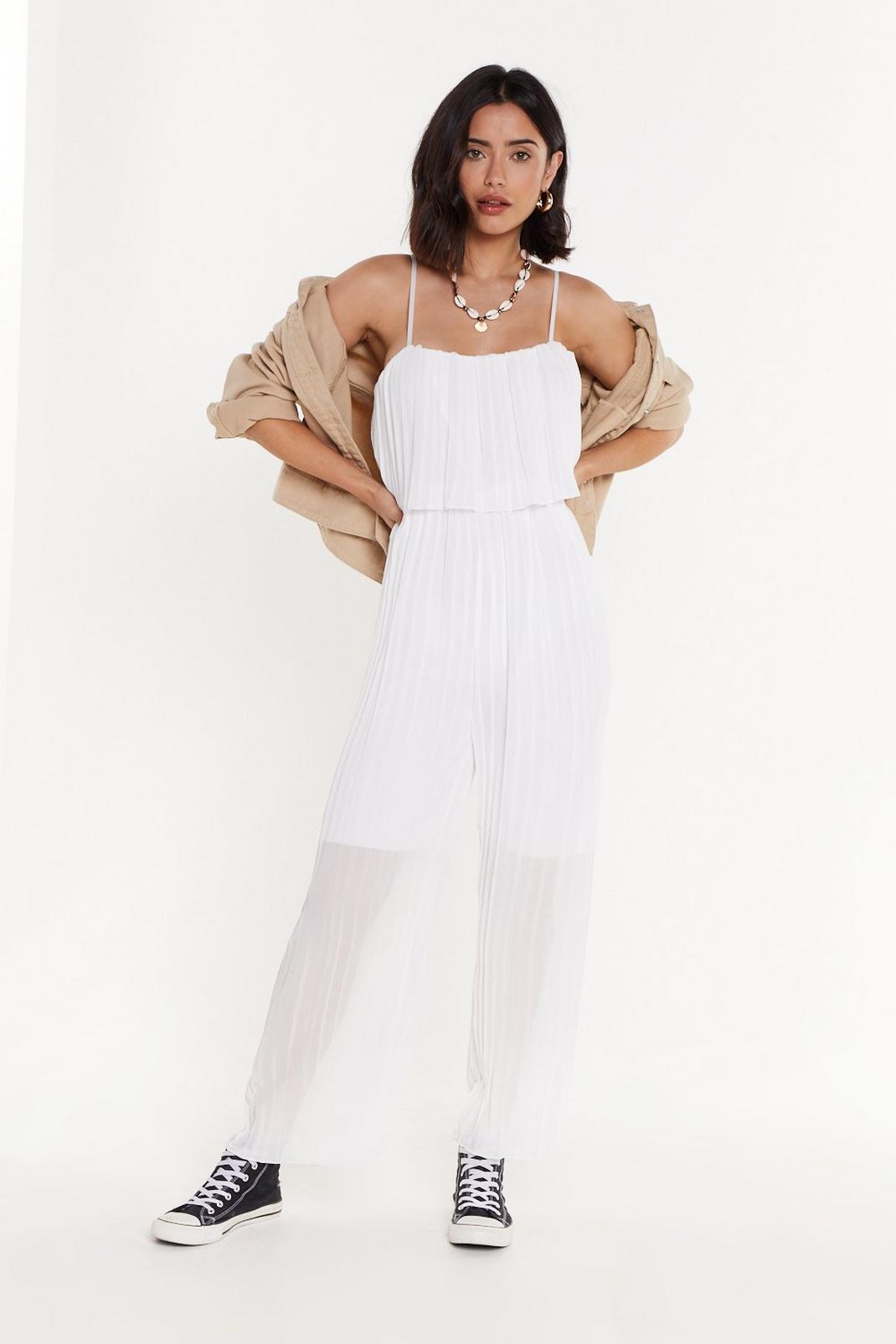 Look at Those Pleats Go Layered Wide-Leg Jumpsuit image number 1