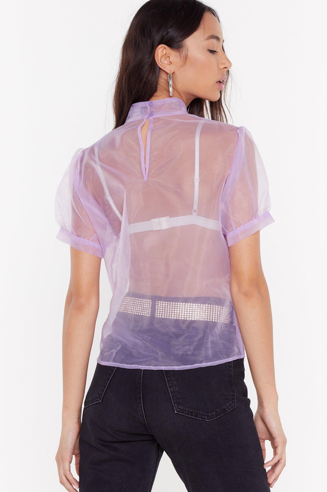 Nasty gal organza store top