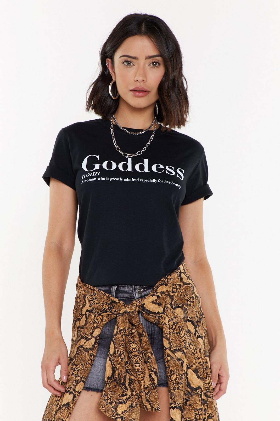 T-shirt à imprimé définition Goddess image number 1