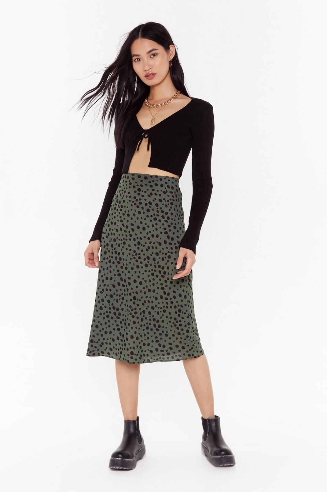 A Certified Spotty Midi Skirt image number 1