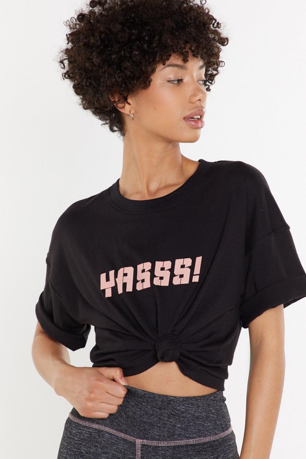 Yasss Girl Graphic Sports Tee image number 1
