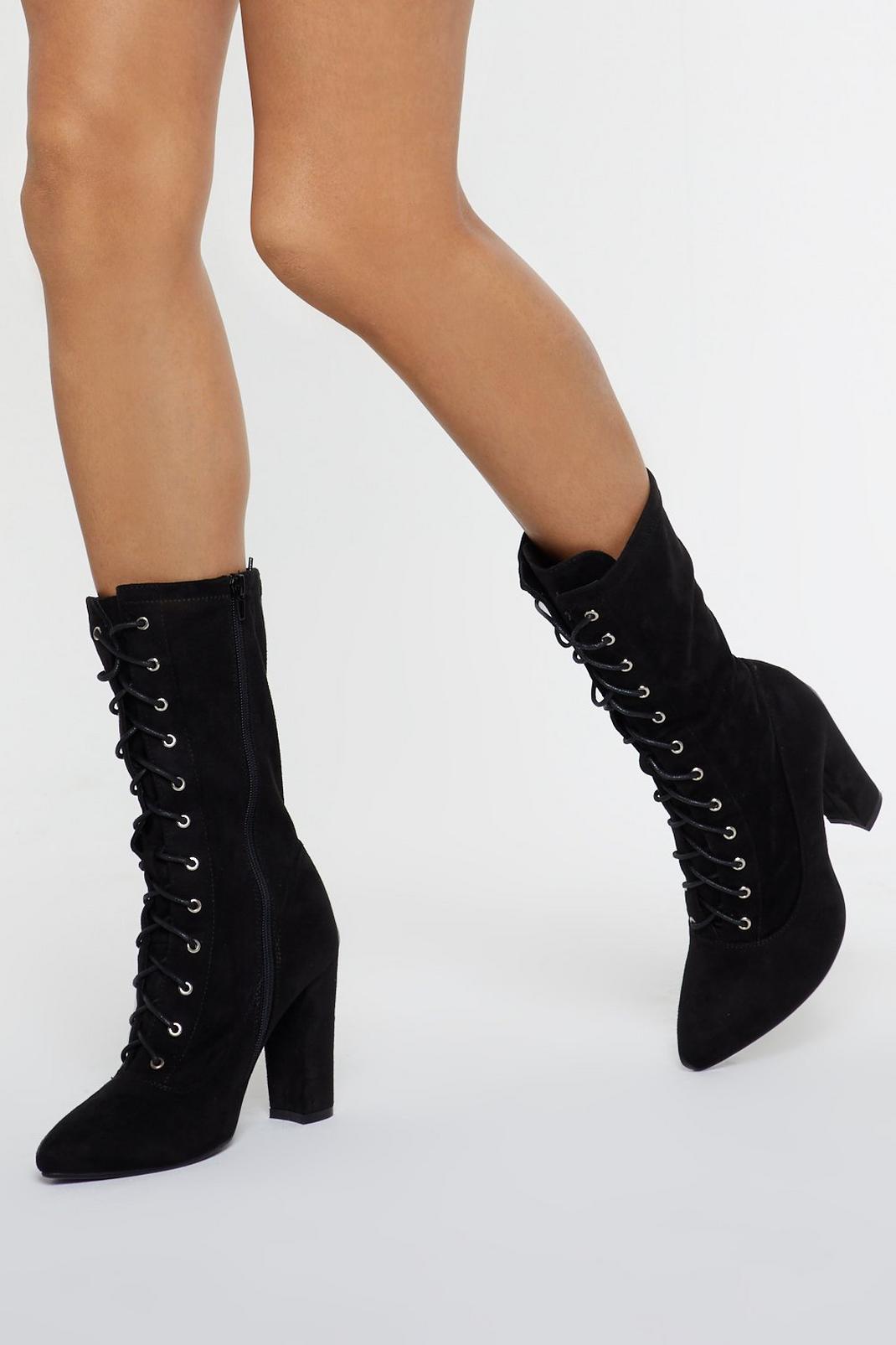 Immi Suede Lace Up Calf Boot image number 1