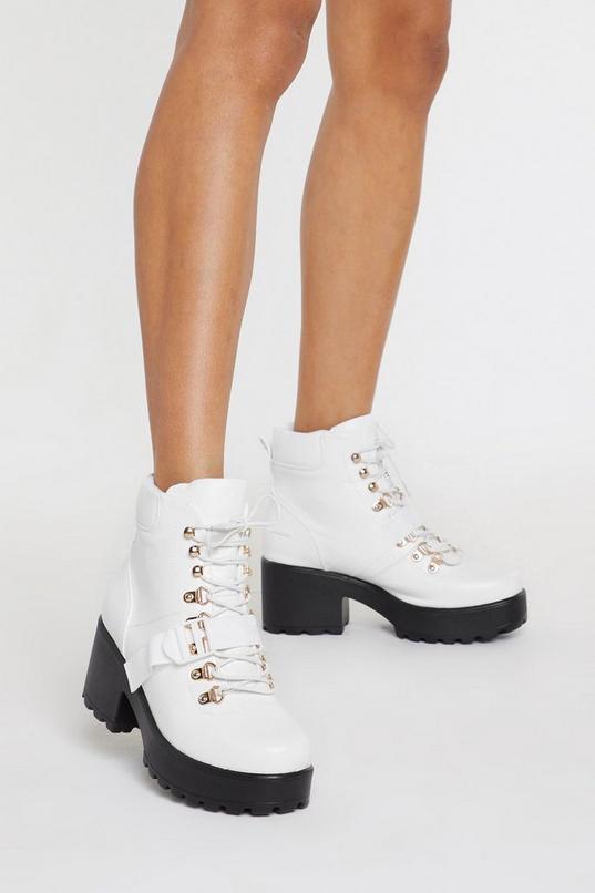 Block My World Faux Leather Boots | Nasty Gal
