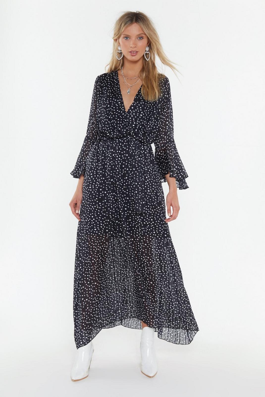 Dot Your Number Spotty Maxi Dress image number 1