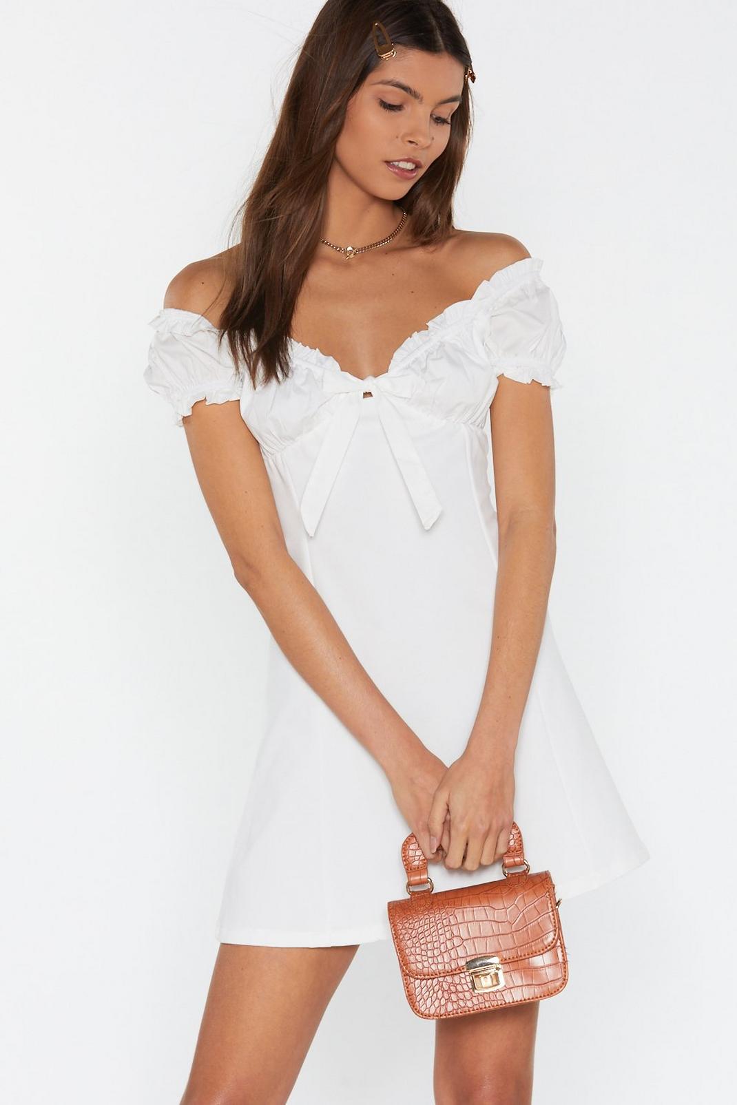 Hot Fun in the Summertime Off-the-Shoulder Dress image number 1