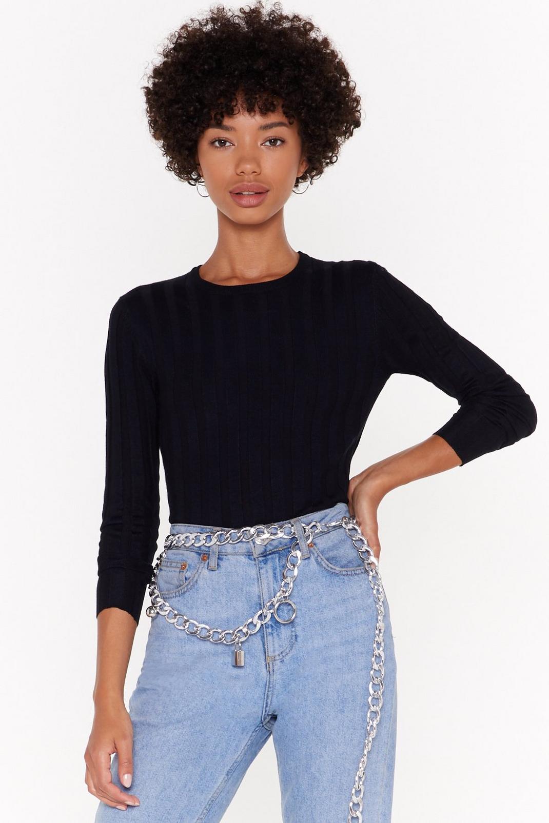 For What Knit's Worth Ribbed Jumper image number 1