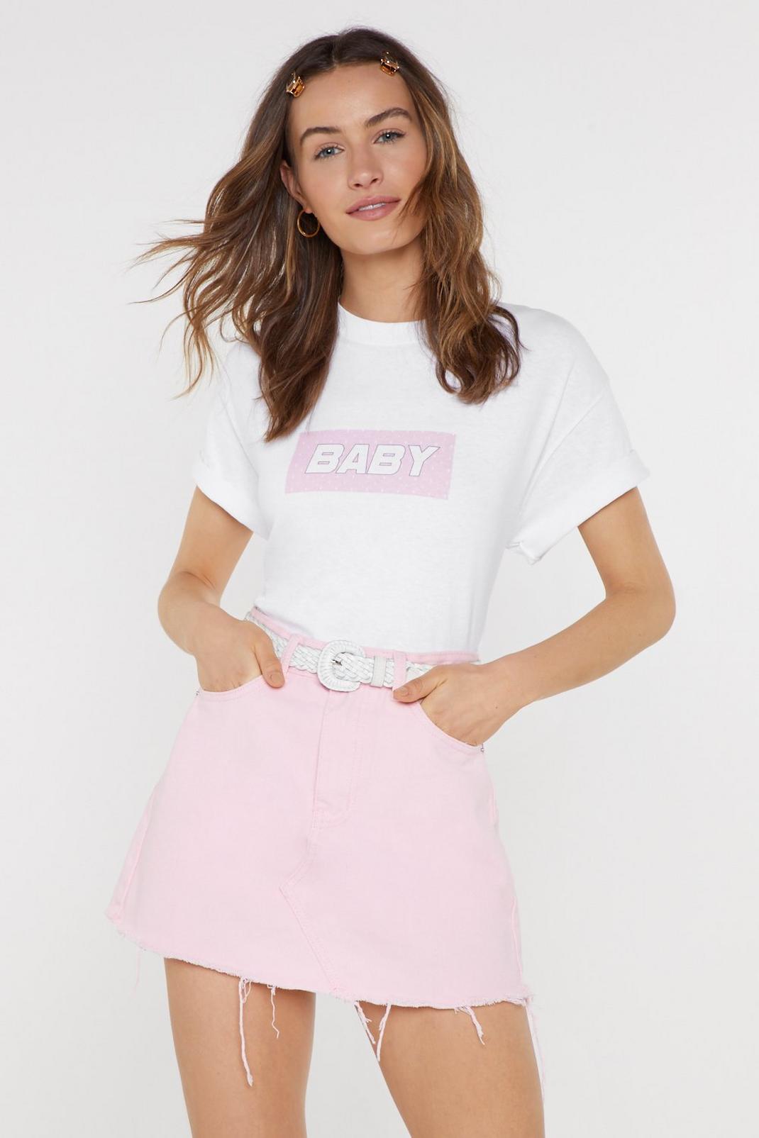 T-shirt à col rond et slogan Baby image number 1