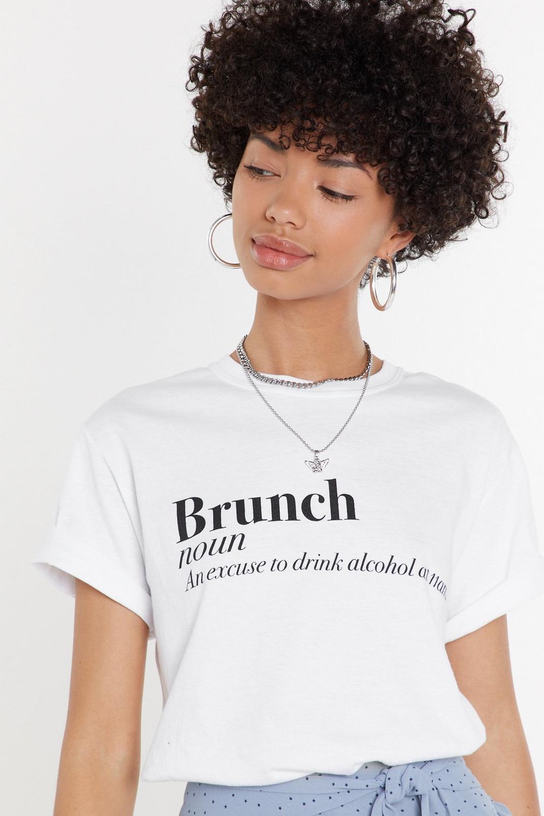 T-shirt à slogan Brunch image number 1