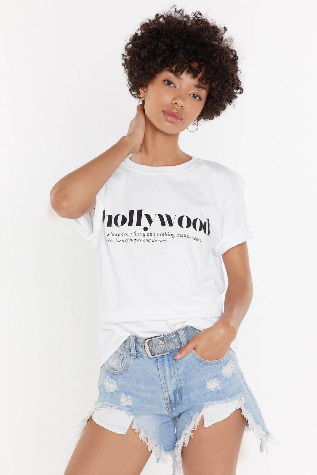 T-shirt à slogan Hollywood image number 1