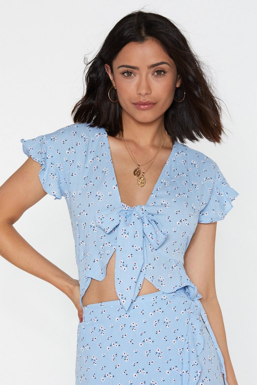 Under the Sun Floral Ruffle Top | Nasty Gal