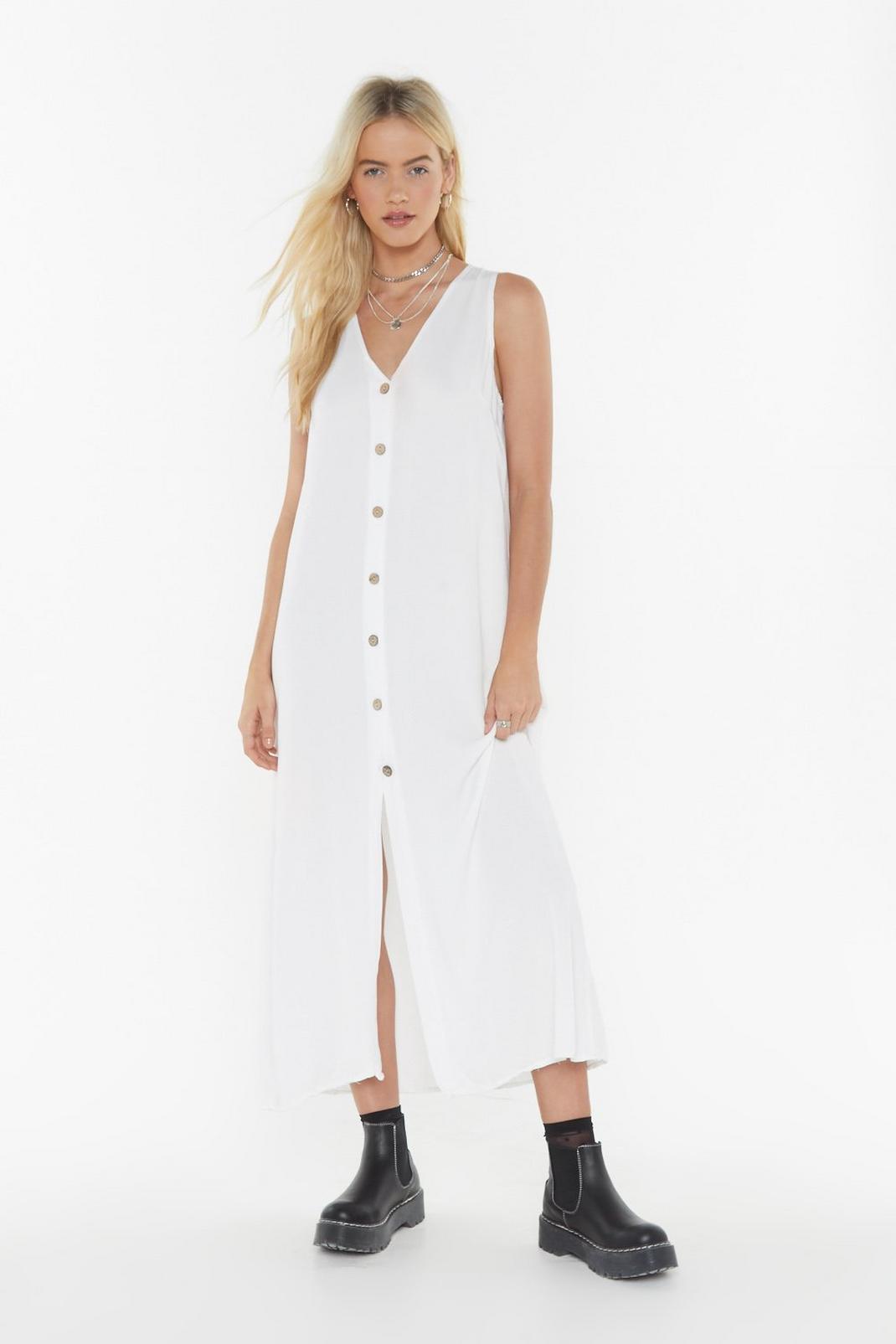 So Long Button-Down Midi Dress image number 1