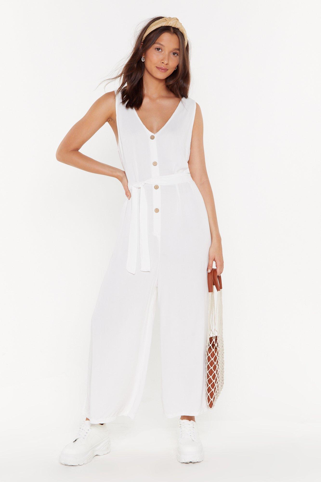 button through jumpsuit