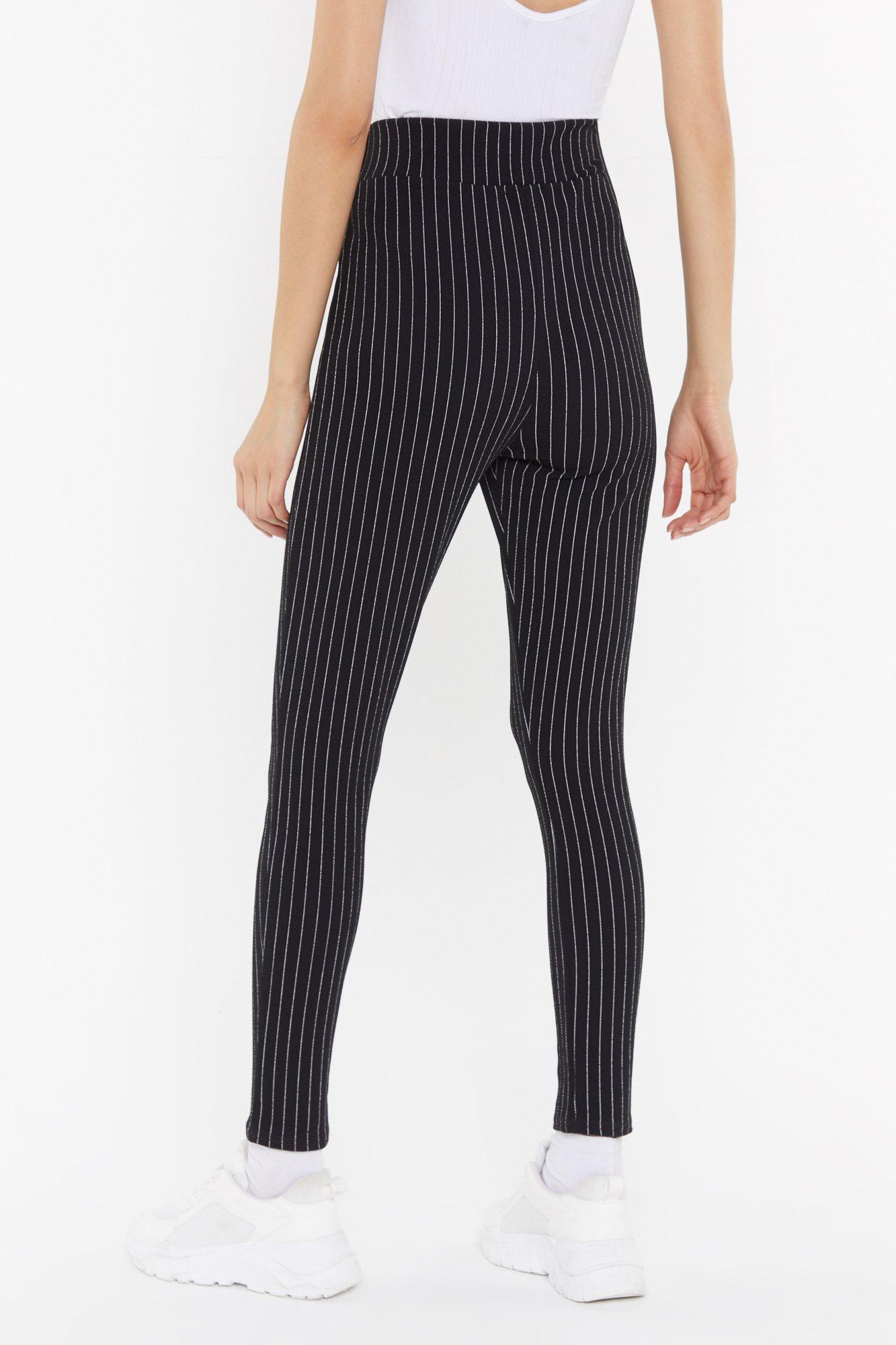 Pinstripe Leggings Nasty Gal