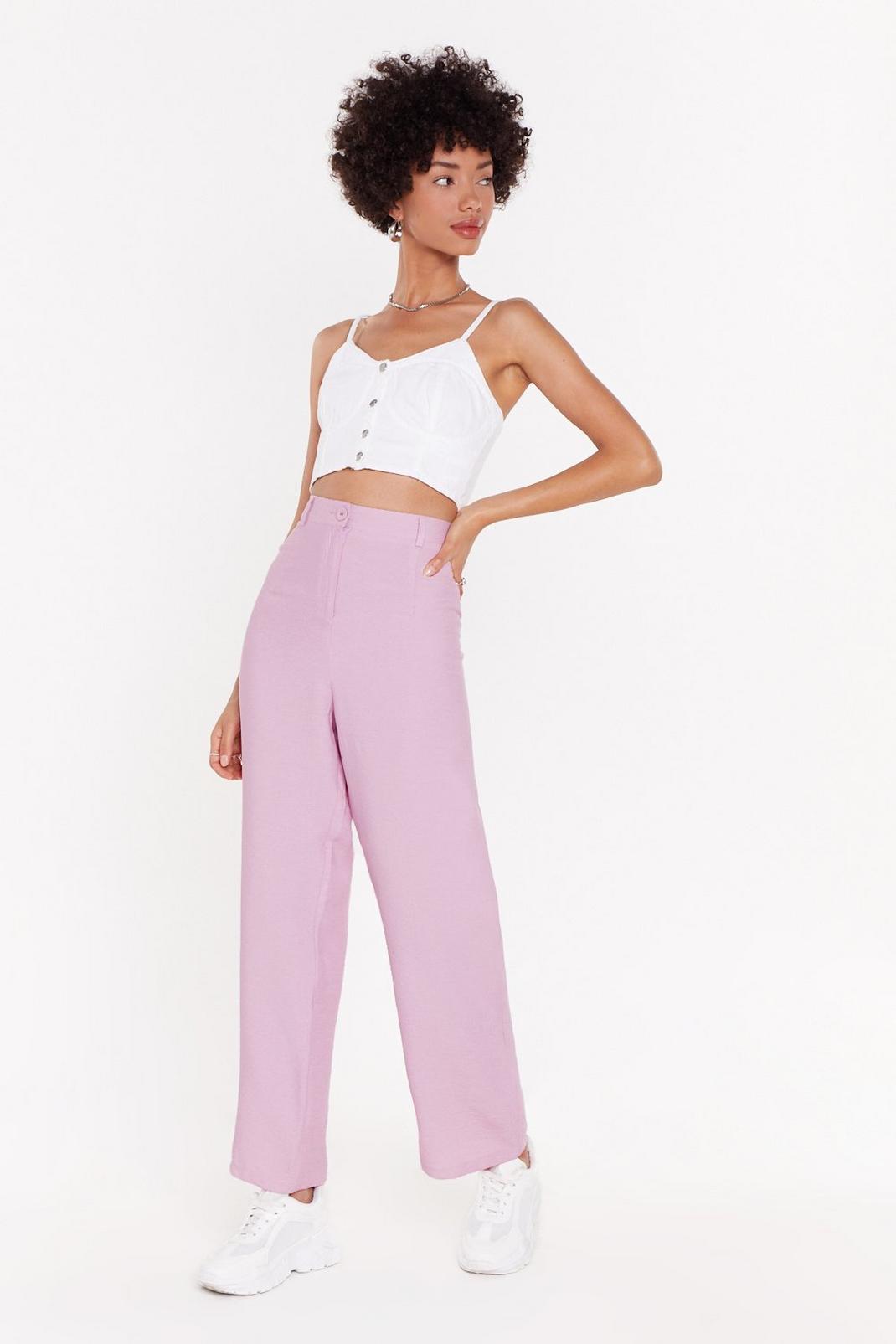 Tell It to Me Straight-Leg Textured Pants | Nasty Gal