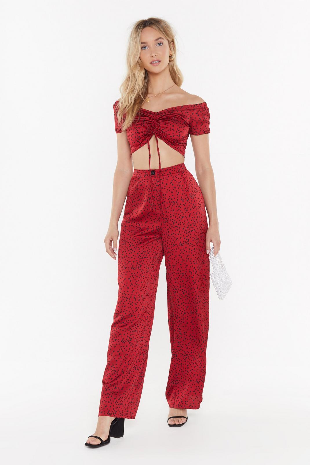 You've Dot This Spotty Wide-Leg Pants image number 1