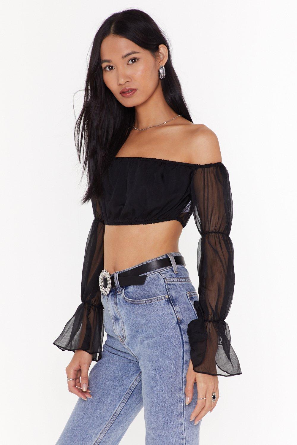 Nasty gal off 2025 the shoulder top