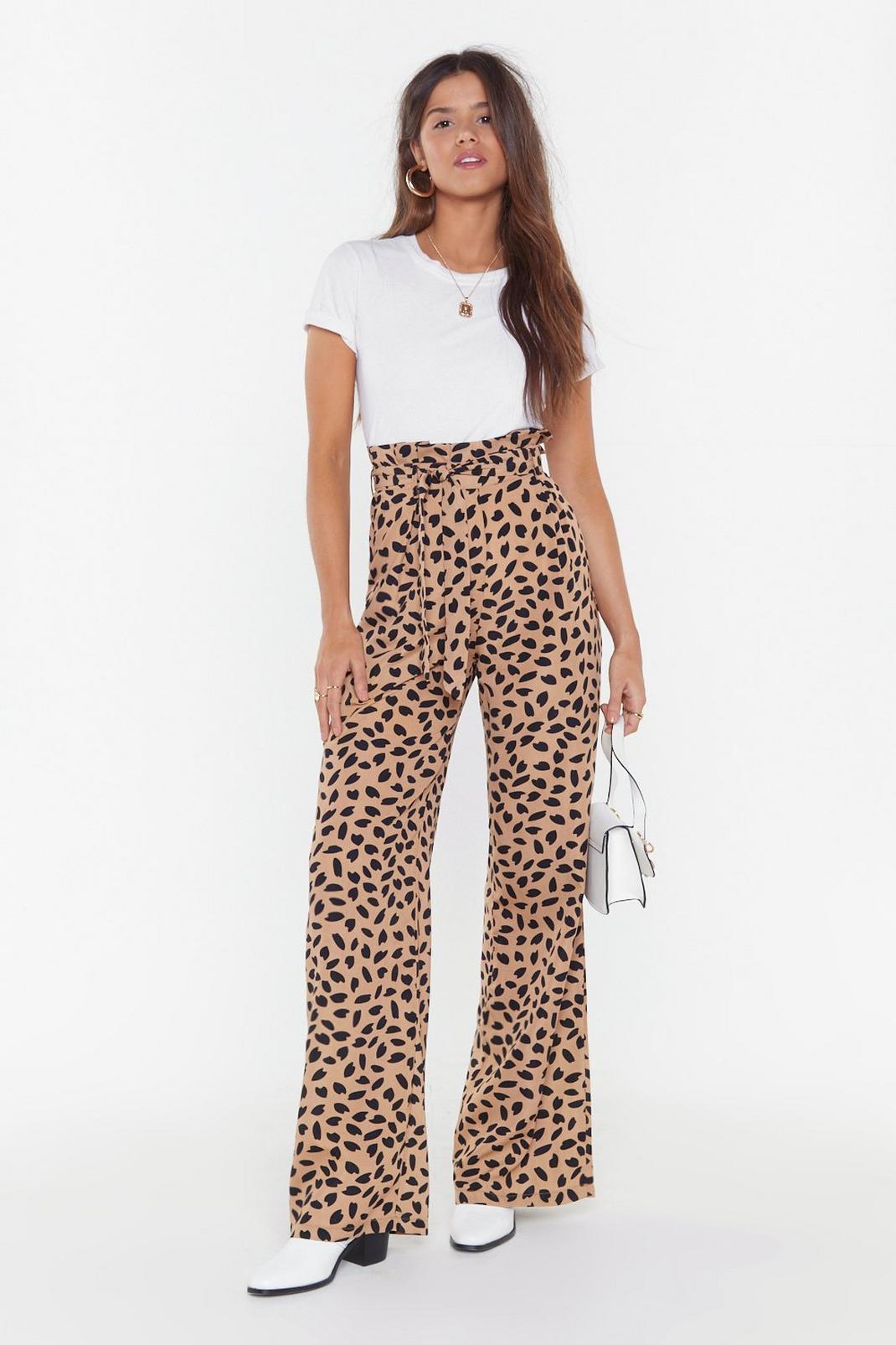 Spot Animal Paperbag Trousers image number 1