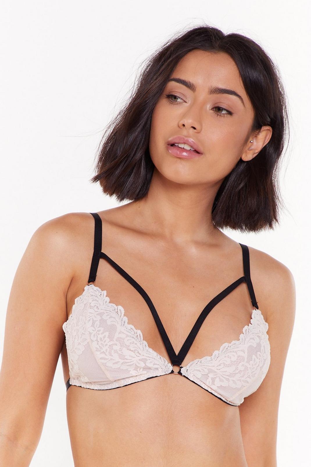 Lace Fall in Love Strappy Bralette image number 1