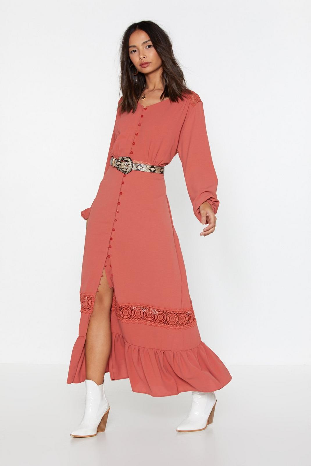 Take It to the Maxi Lace Maxi Dress image number 1