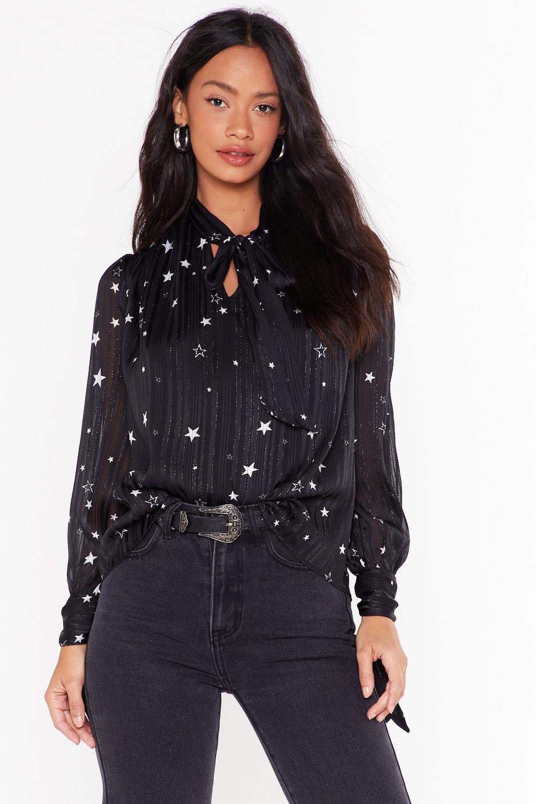 Star Print Blouse image number 1