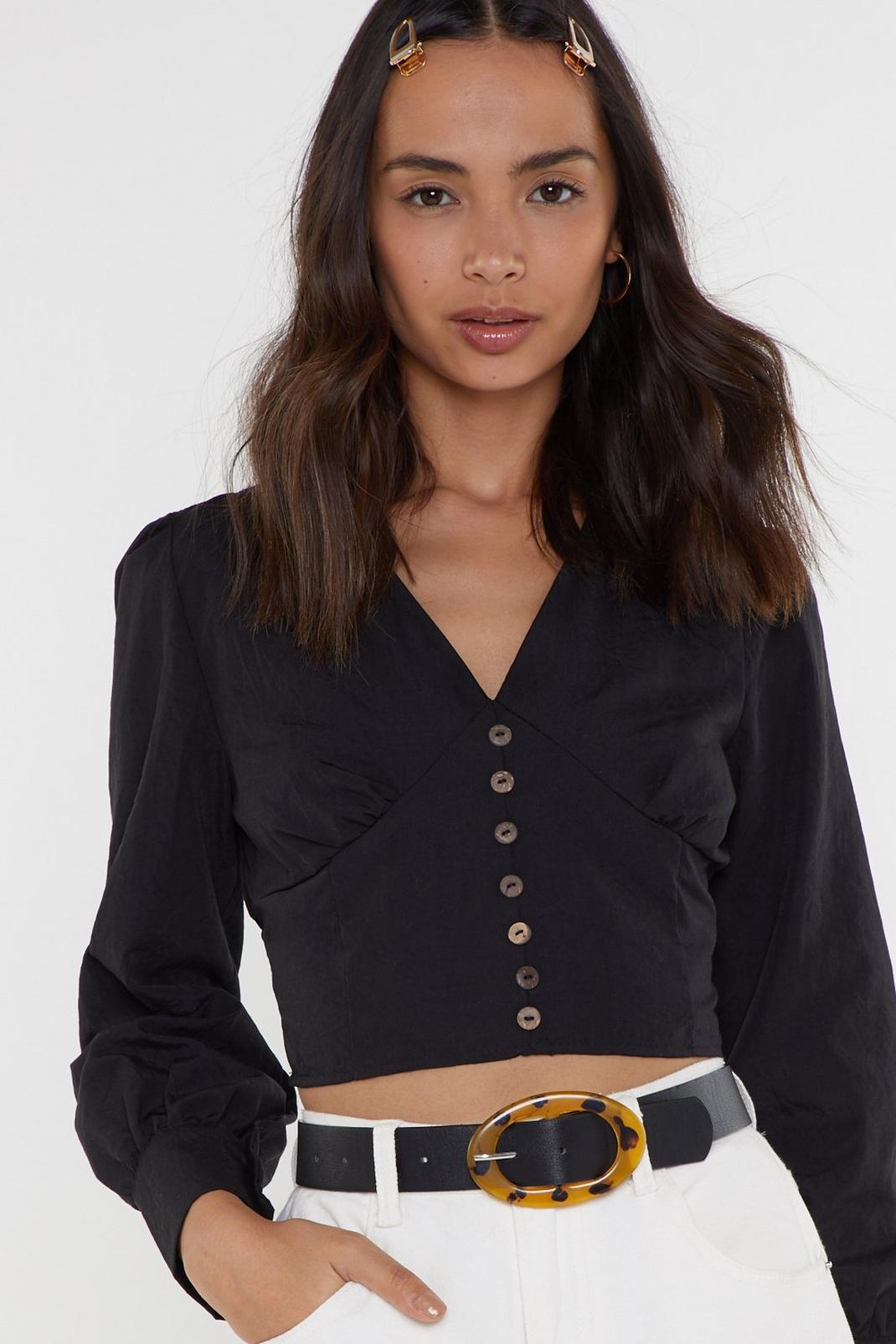 Button-Down Me Queen Blouse image number 1