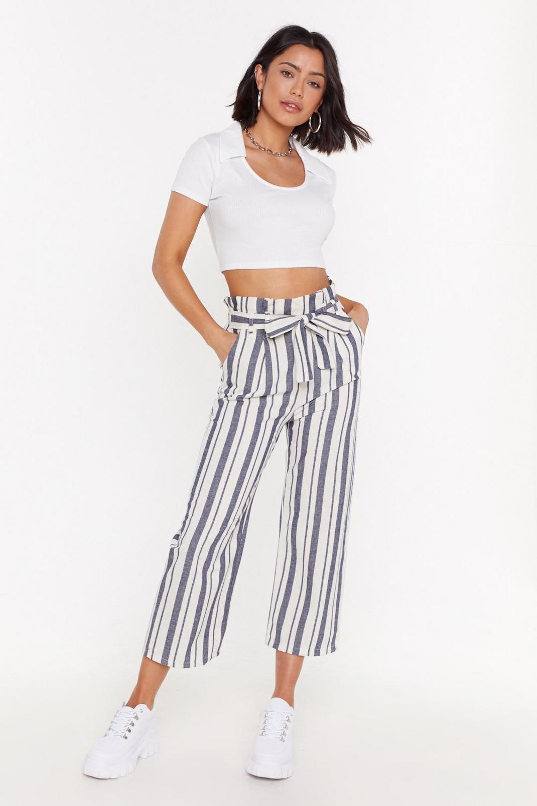 Layin' It On the Line High-Waisted Tapered Pants image number 1