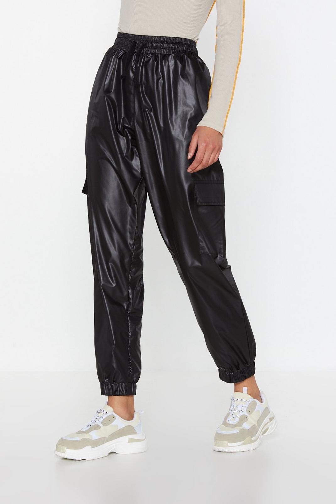 nasty gal jog the limelight stretch joggers