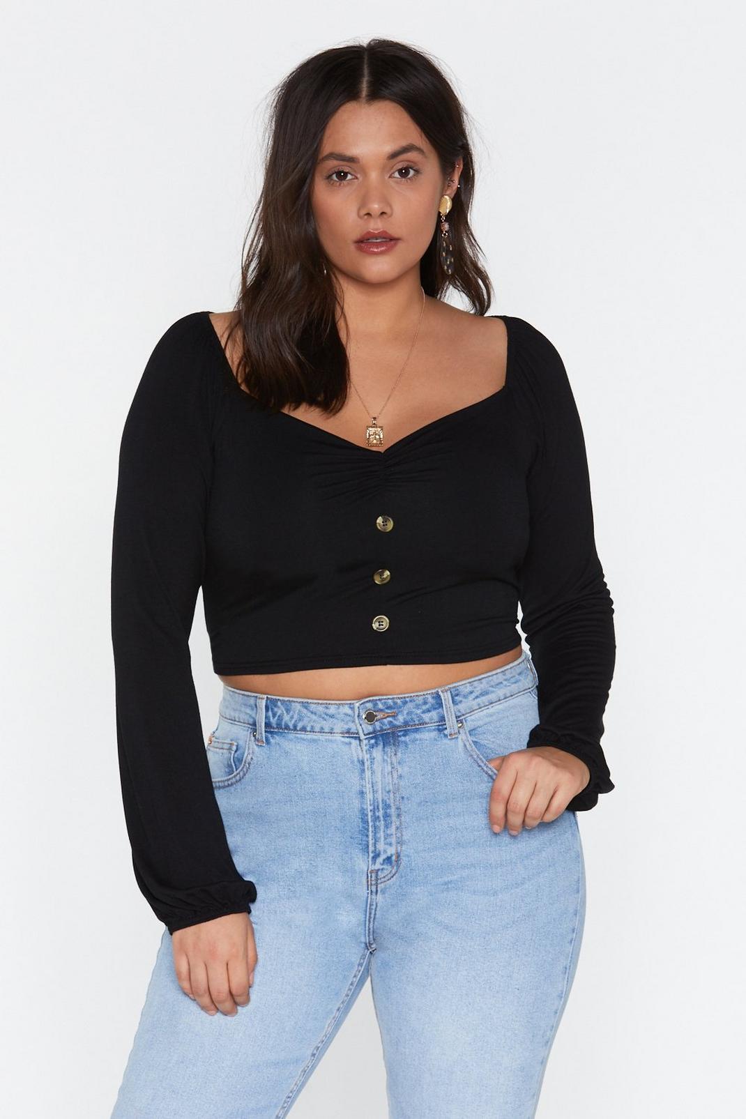 Oh Sweetheart Square Neck Crop Top image number 1
