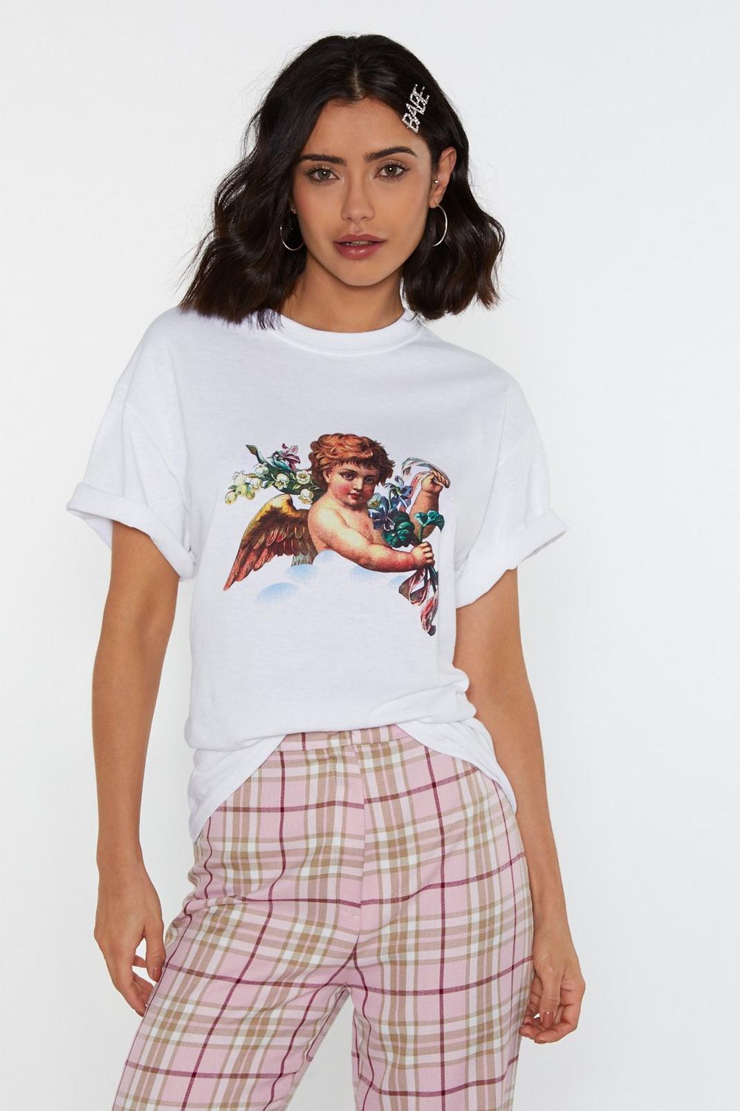 Angels Forever Cherub Graphic Tee image number 1