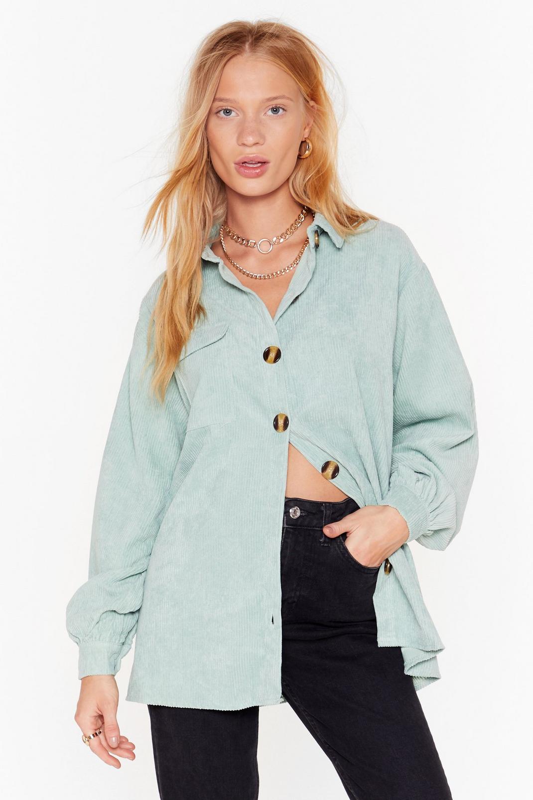 nasty gal corduroy shirt