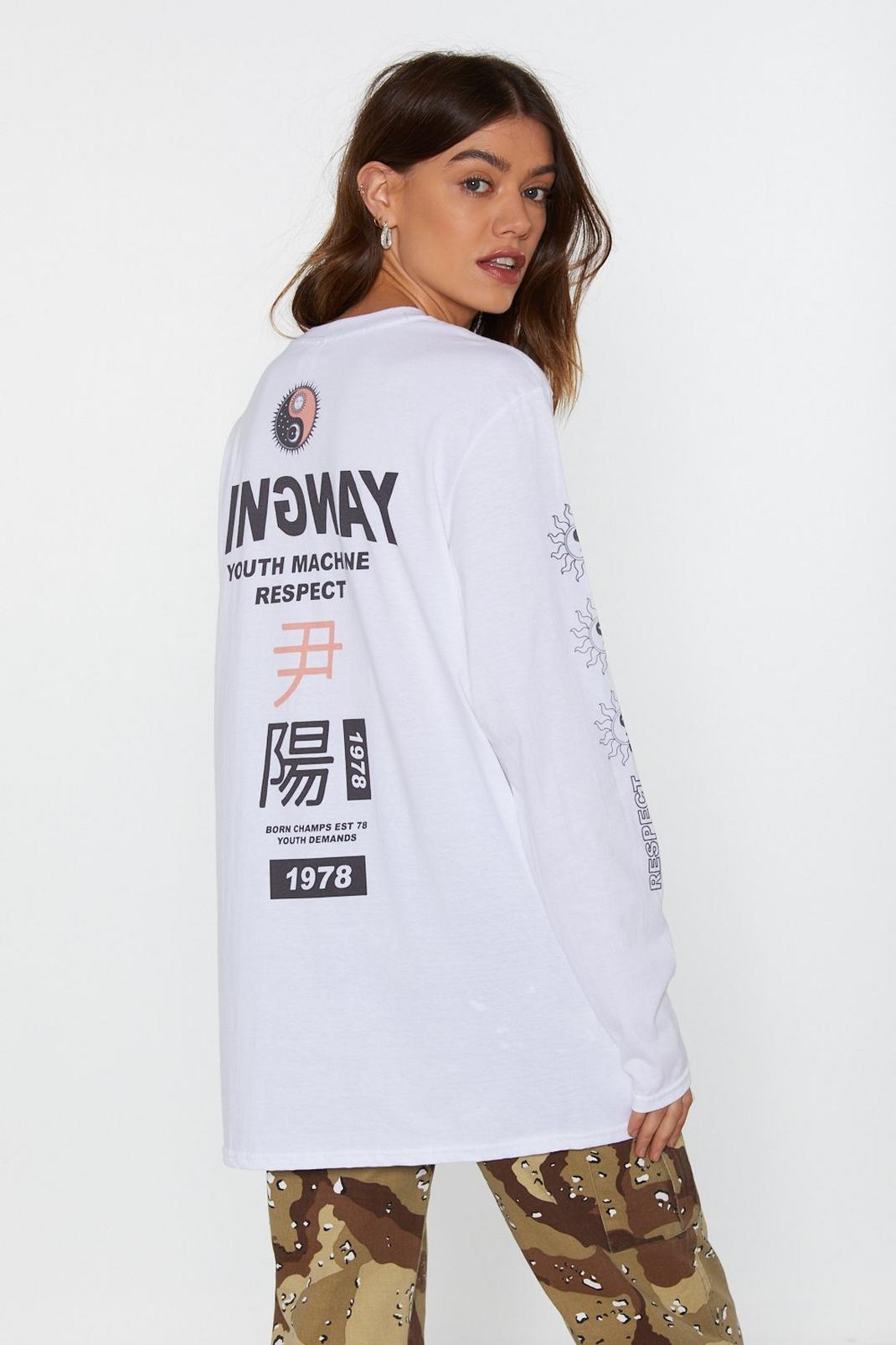T-shirt à imprimé graphique Respect Le Yin Et Le Yang image number 1