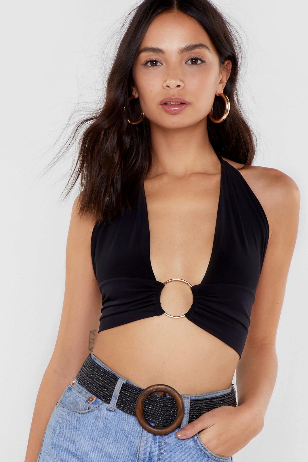 angst Ed brugt Ring Out the Best in Me Halter Bra Top | Nasty Gal