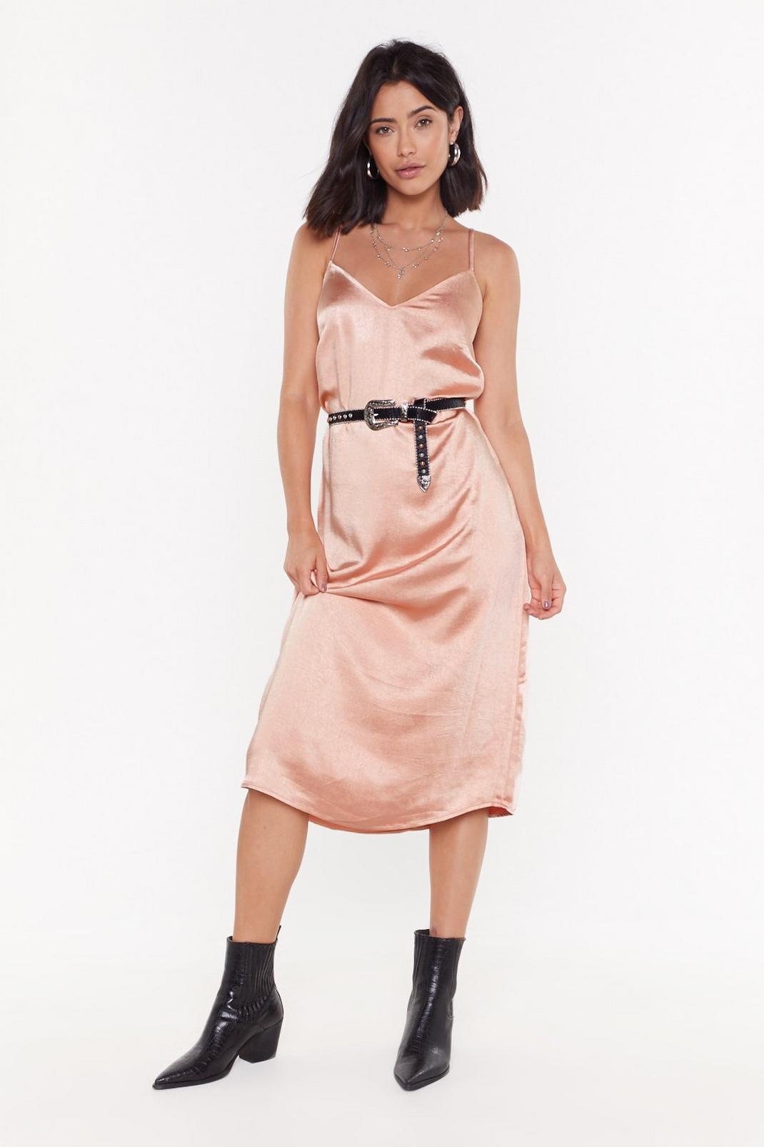 Sleek Like Me V-Neck Midi Dress image number 1