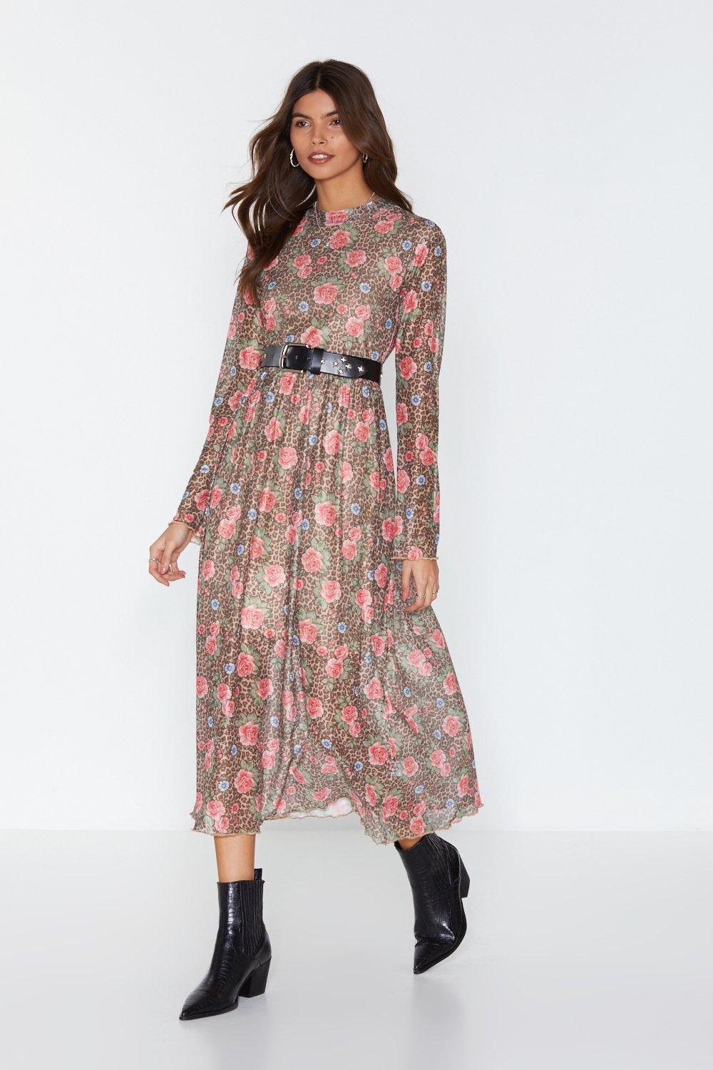 midi flowery dress