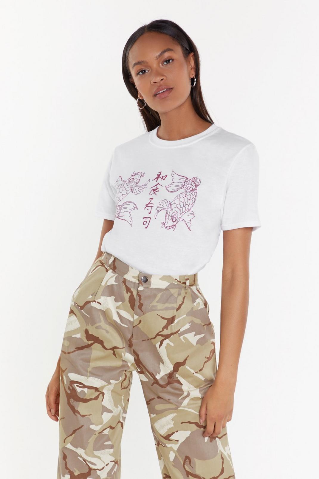 Playing It Koi East Asian Graphic Tee image number 1
