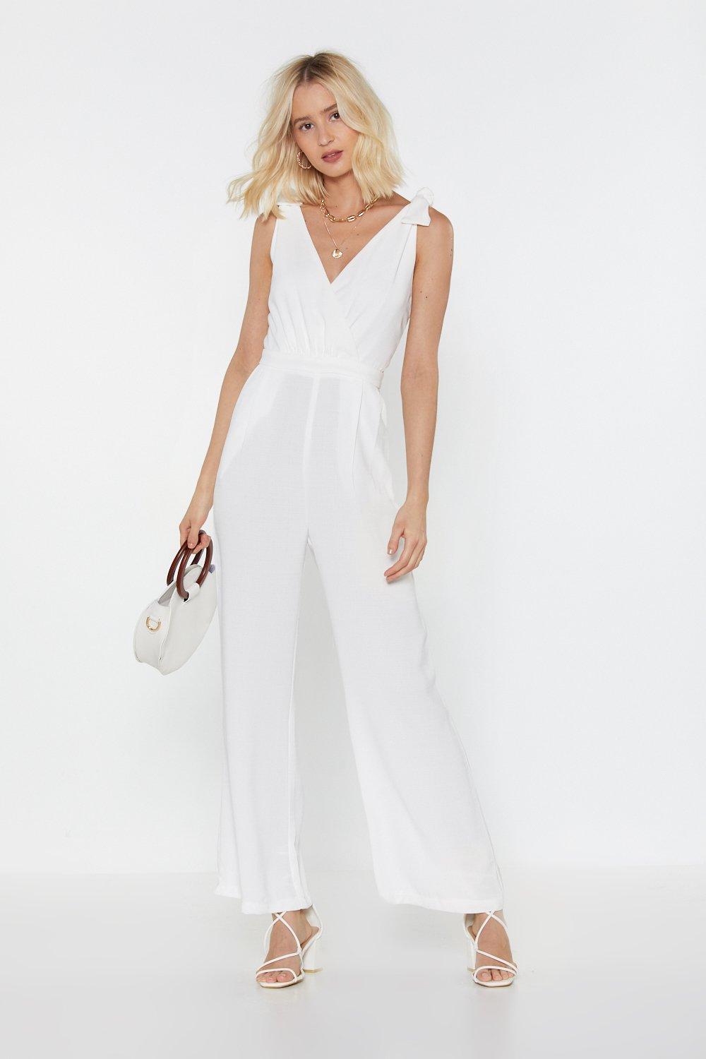 nasty gal white jumpsuit