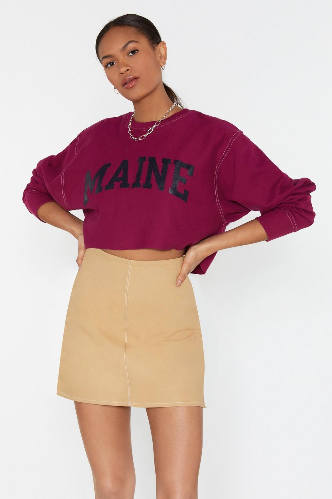 The Maine Bitch Cropped Sweatshirt image number 1