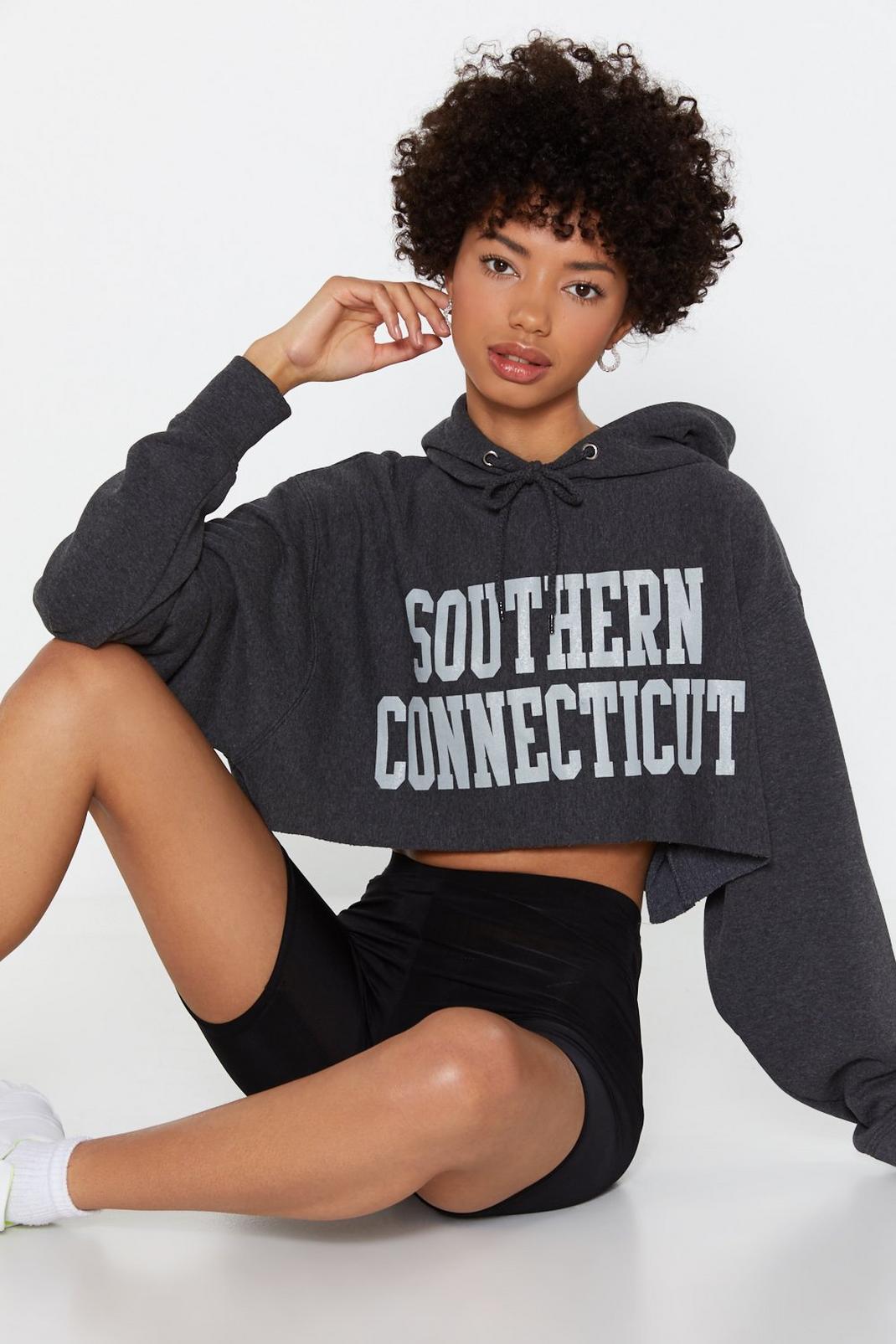 'Southern Conneticut' Cropped Hoodie image number 1