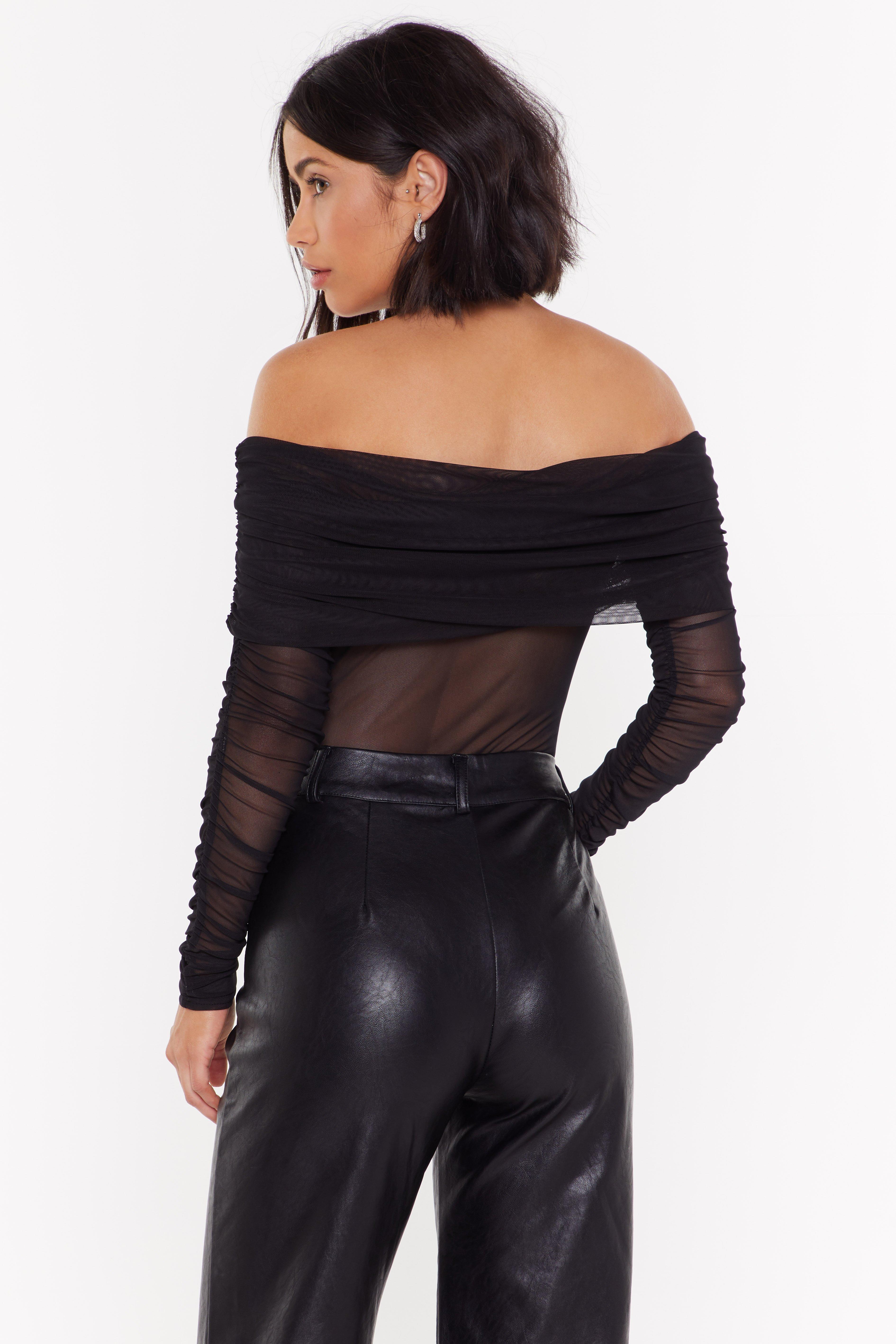 Nasty Gal, Pants & Jumpsuits, Hera Collection Black Mesh Sheer Full  Bodysuit