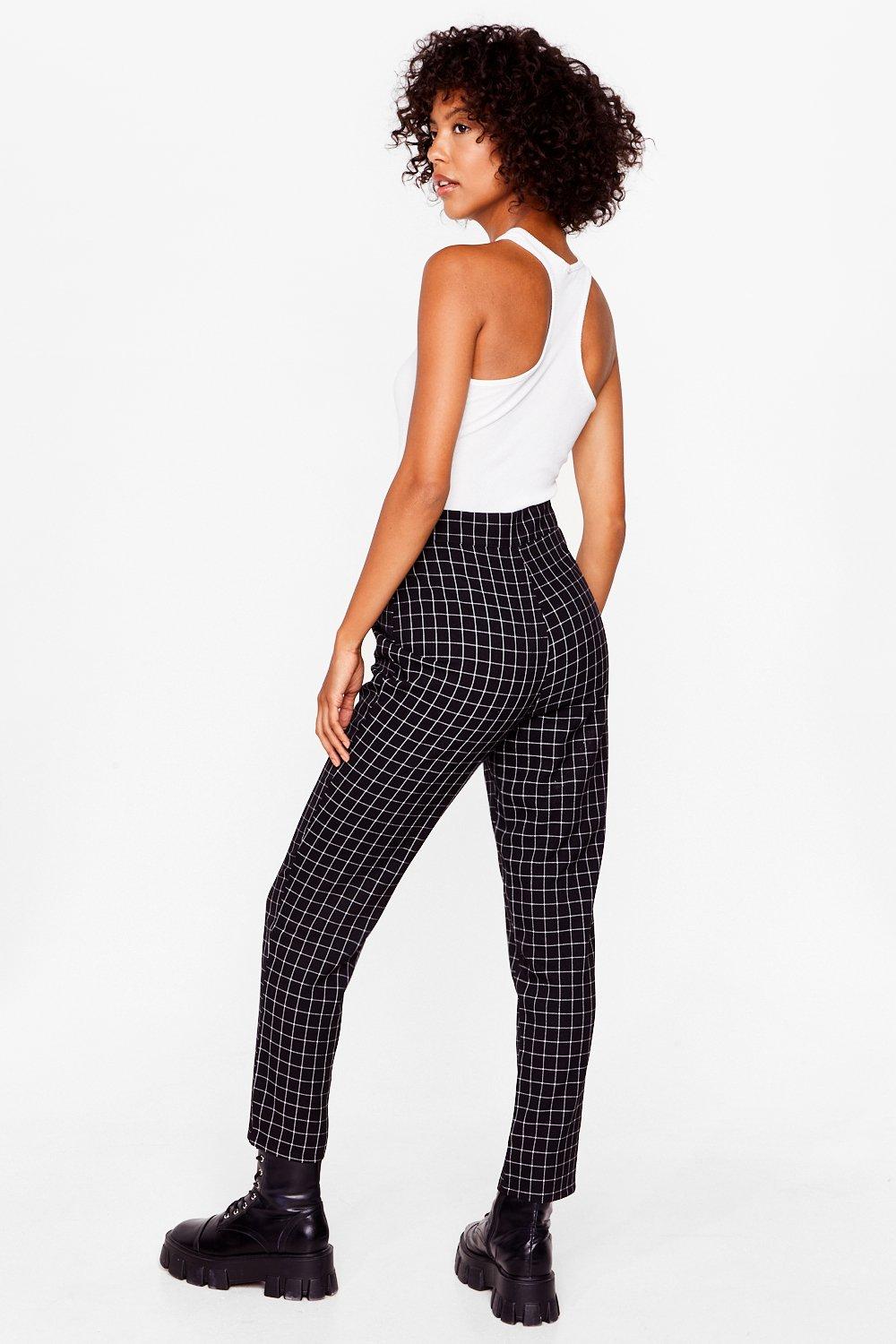 Nasty gal checkered pants deals