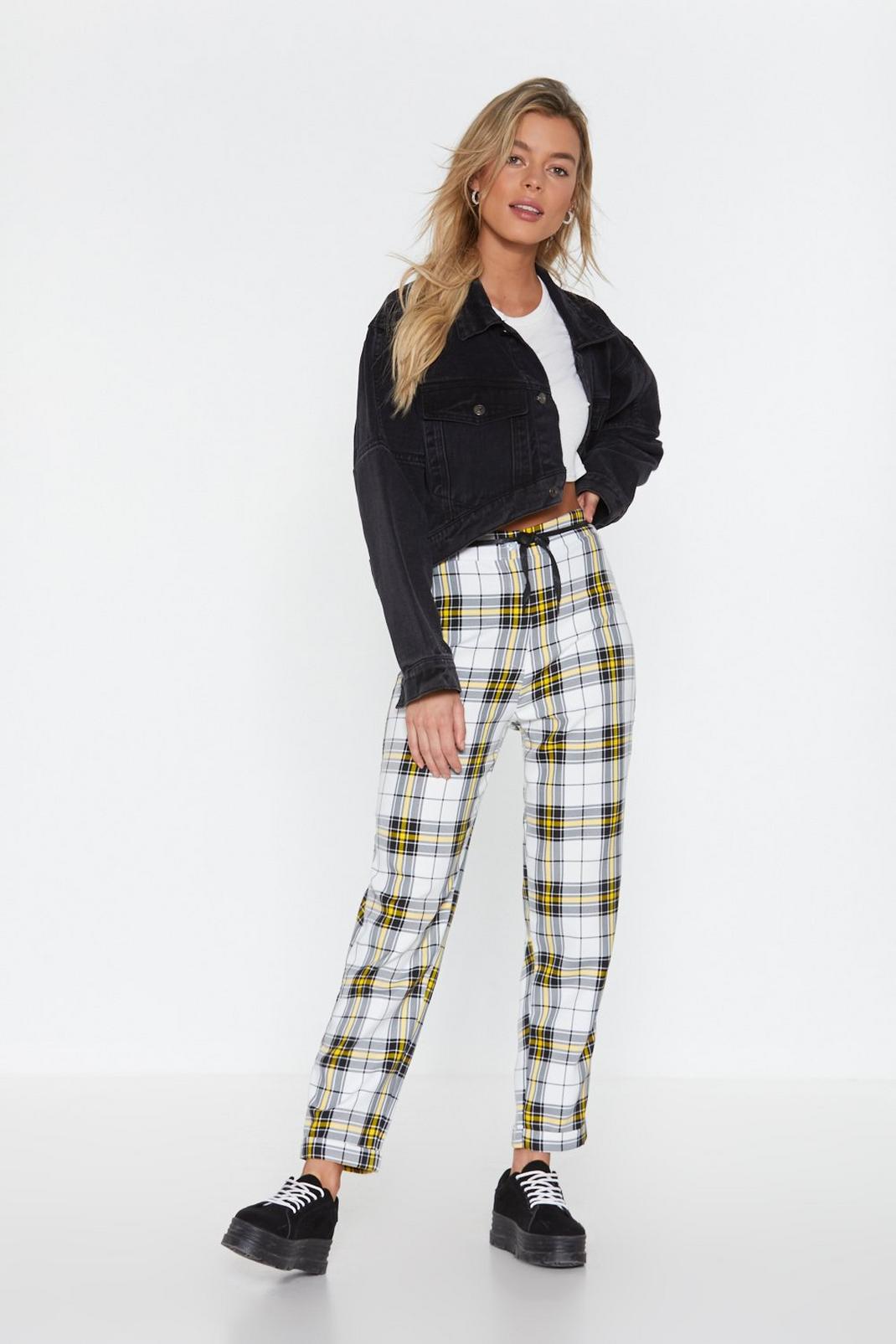 Stark Raving Plaid Relaxed Pants image number 1