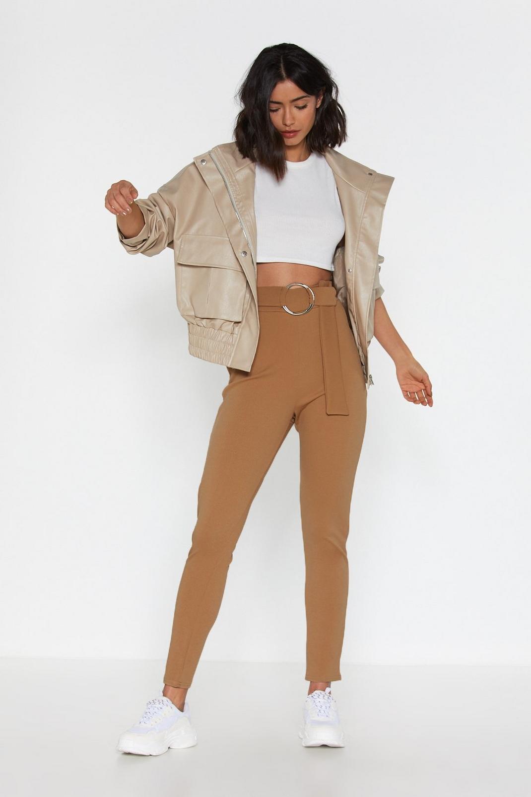 Oh My O-Ring Belted Trousers image number 1