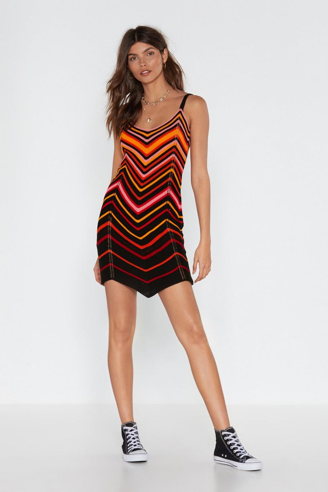 My Chevron and Only Love Knit Dress image number 1