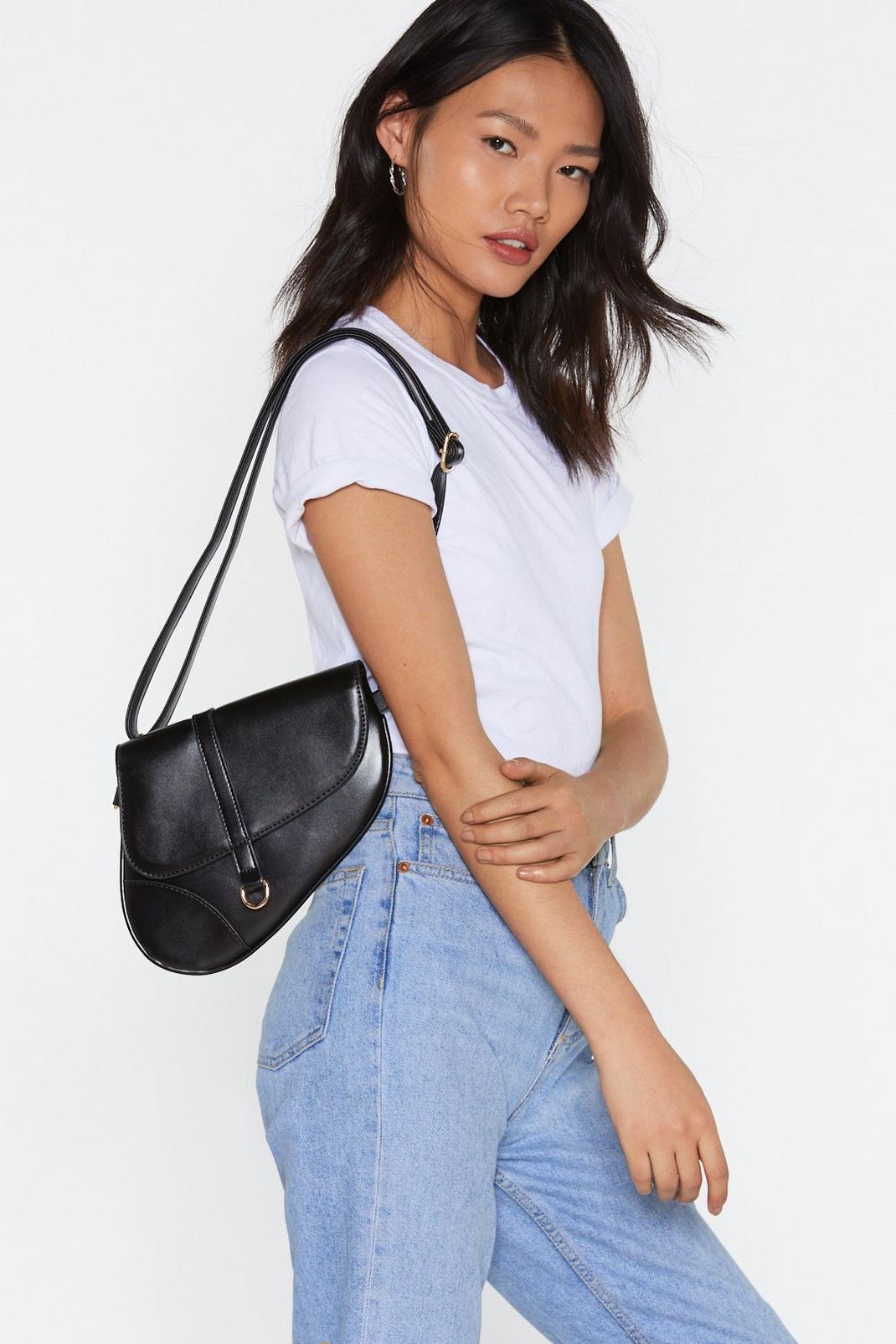 WANT Side Saddle Faux Leather Bag | Nasty Gal