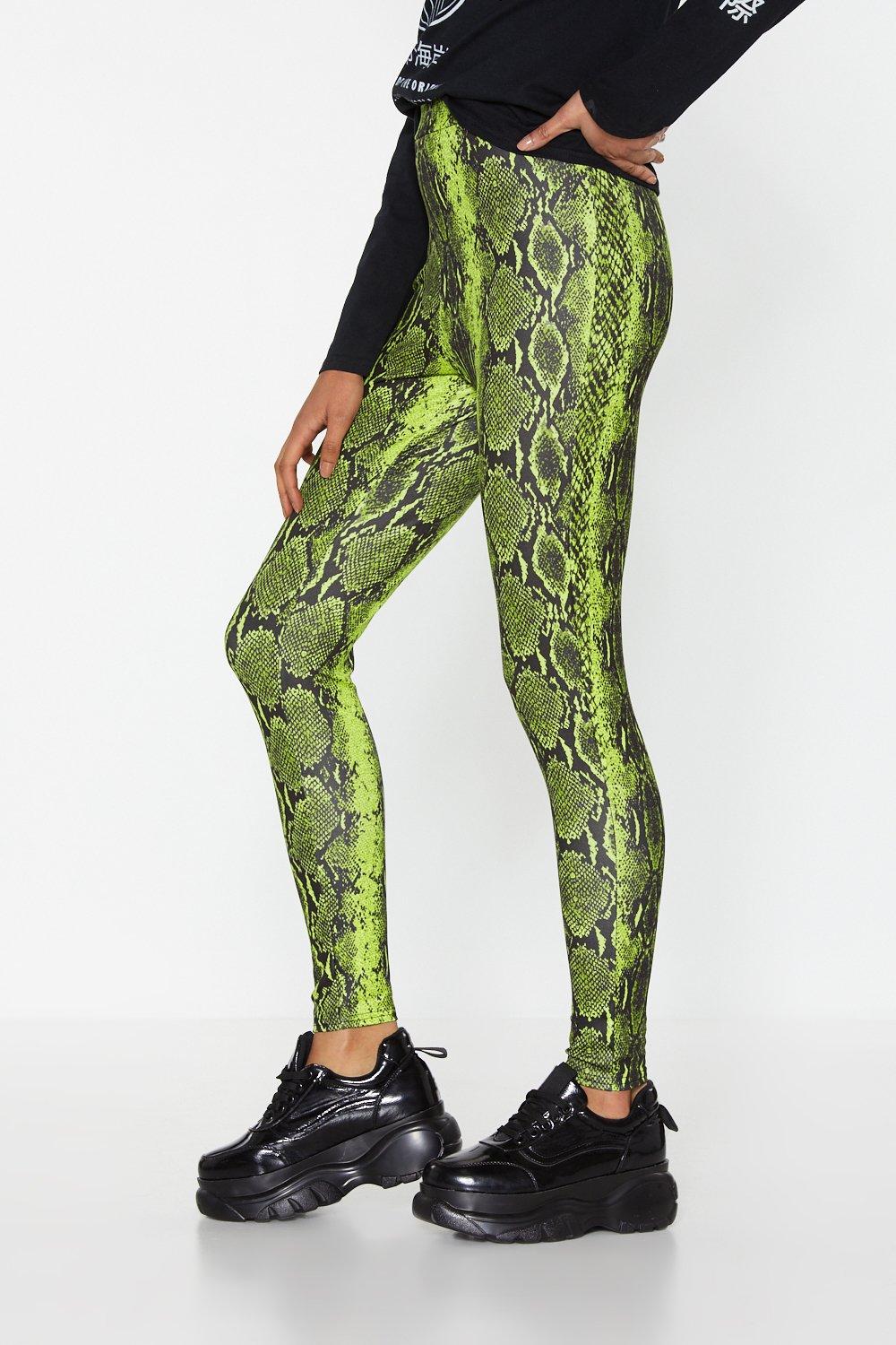 Neon snakeskin sale leggings