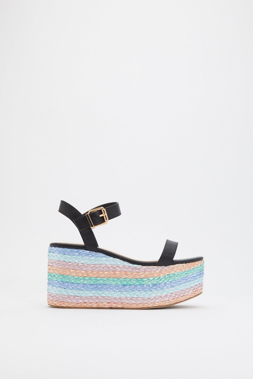 multi coloured wedges