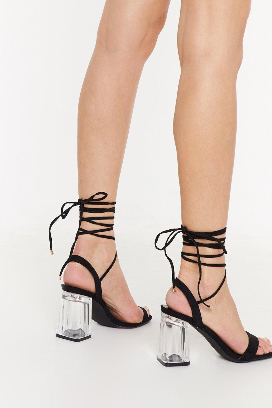 nasty gal perspex heels